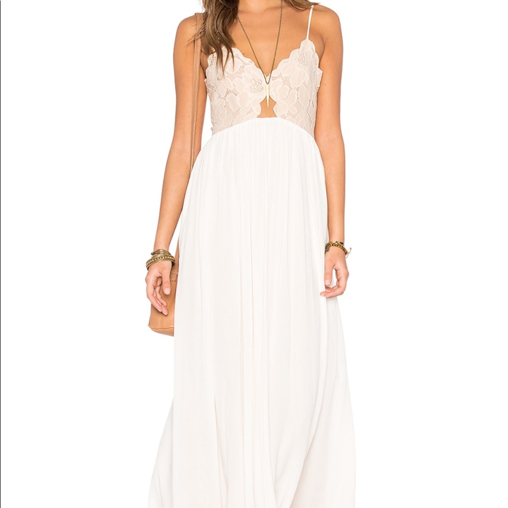 Bryce Maxi Dress in Pale Blush